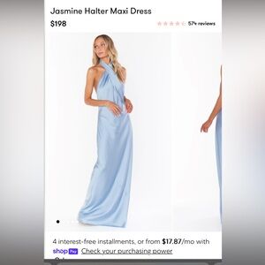 Jasmine Halter Maxi Dress Show me your Mumu